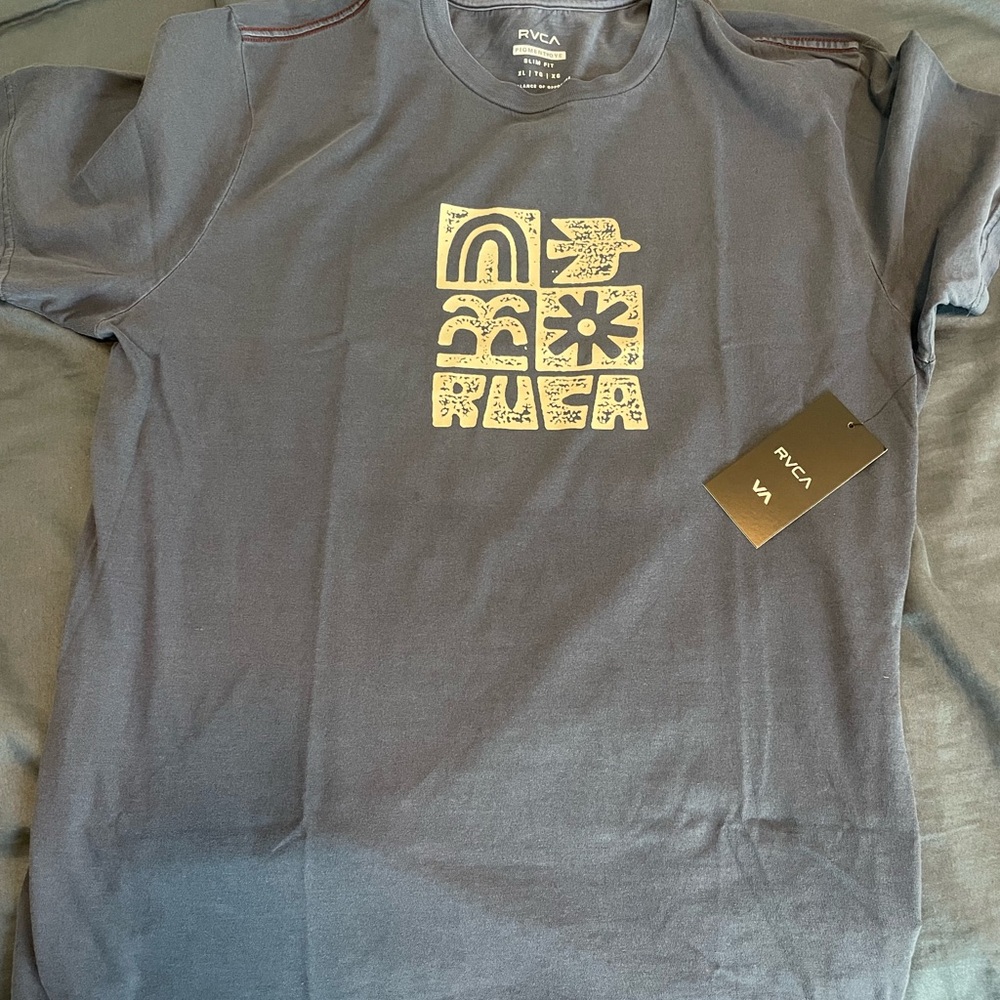 NEVER WORN (with tags) RVCA Navy Blue Men's Graphic Tee